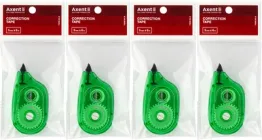 Набір коректорів стрічкових Axent з аплікатором 5 мм х 6 м корпус зелений 4 шт (7009-04-A/04/P)