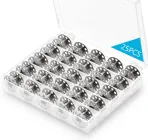 Металеві шпульки для швейної машини, набір з 25 шт в кейсі