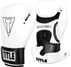 Боксерські рукавиці TITLE Boxing Vegan Gloves White/Black 14 oz (капа в комплекті) (VGFBG 14 oz WH/BK)