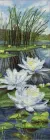 Набір для вишивки хрестиком з малюнком на канві, "Білі лілії", СВ3089, 16*50см, Nova Sloboda