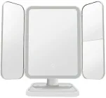 Смарт дзеркало для макіяжу LoadUP (LED, USB, складне, потрійне)