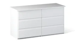 Комод 6Ш Меблі-Сервіс Бруклін Білий(536689004)
