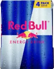 Упаковка енергетичного напою Red Bull 0.25 л х 4 банки (9002490100490)