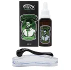 Набір для стимуляції росту бороди (мезоролер + лосьйон для росту бороди Minox 7% 50 мл)