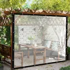 Тент прозорий 3х6м для альтанки, тераси, теплиці. Захист від дощу, снігу, сонця. М'які вікна, штори