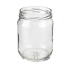 Банка скляна євро 0,5л набір із кришками (кришка 82 мм.) в упаковці 15 шт.