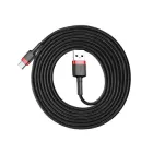 Кабель Baseus Cafule Cable USB for Type-C 3A 3 м Red/Black (CATKLF-U91)