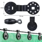 Упаковка Кліпсів 4.5см для кріплення затіняючої сітки чорного кольору 50 шт