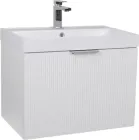 Тумба підвісна Aqua Rodos Fabio біла матова з умивальником Fabio 60 см (АР000127305)