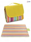 Водостійкий універсальний килимок для пляжу і пікніка, зі збільшеною підстилкою 150x200 см, Жовтий у смужку (1659146545)