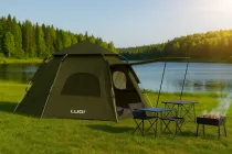 Намет автоматичний 3 х місний LU-020 намет туристичний тримісна 240×210×130 см для кемпінгу