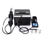 Портативна термоповітряна паяльна станція Kraft&Dele KD859 852D++ апарат для зварювання паяння ремонту пластику автомайстерні регулювання температури 100–500°C потік повітря 24 л/хв 700 Вт система охолодження