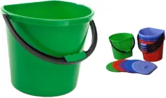 Відро пристінне з кришкою Горизонт 11 л Зелене (ТВ000025313)