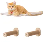 Настінний набір для котів: гамак і сходинки з джутовим канатом MS-42