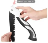 Пила садова складна ручна для обрізки дерев і гілок кущів універсальна з гострим полотном із загартованої сталі ергономічна ручка