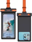 Водонепроникний Чохол Кейс для телефону Підводний водозахисний бокс для підводної зйомки Універсальний для пристроїв до 6,9" для iPhone Samsung Xiaomi Black