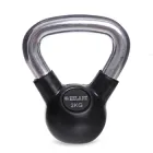 Гиря тренувальна цільна обгумована з хромованою ручкою Zelart (TA-5162-2) 2кг Чорний