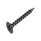 Шуруп для гіпсокартону 3,5х40 уп.200 шт по дереву PH 2 фосфатний чорний Kreptech