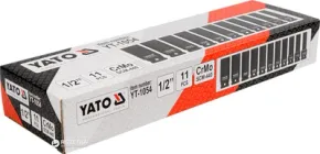 Набір ударних головок YATO 1/2" 10-24 мм 11 предметів YT-1054 (5906083910548)