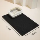 Килимок під котячий туалет двошаровий водонепроникний для збору котячого наповнювача 50x40 см чорний (002332)