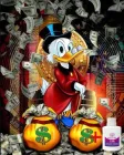Алмазна мозаїка на підрамнику ColorArt 40х50 Скрудж МакДак SPP126 + Подарунок лак для покриття