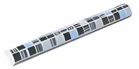 Керамічний фриз для стін Corinto gris list 2x20 см