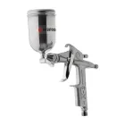 Пневматичний фарборозпилювач HP MINI, форсунка 0.5 мм, верхній металевий бачок 200мл, 5бар INTERTOOL PT-0303