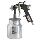 Краскопульт пневматичний HP, форсунка 1.5мм, нижній металевий бачок 1000мл., 5бар INTERTOOL PT-0211