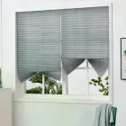 Штора плісе (жалюзі) самоклеюча 90×180 см, сірі без свердління, легкий монтаж, захист від сонця 2 рівня, Aland, 2100089