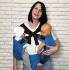 Ерго рюкзак для двійні синій