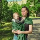 Слінг з кільцями Coolbabka темно-зелений