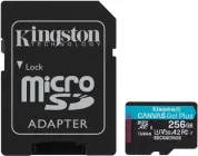 Карта пам'яті Kingston Canvas Go! Plus microSDXC 256GB UHS-I U3 V30 + SD-адаптер (SDCG4/256GB)