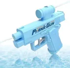 Водяний пістолет Prank Gun, двухсторонній бластер для розіграшів, синій колір, Код 00-0660