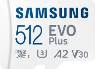 Карта пам'яті Samsung Evo Plus microSDXC 512GB UHS-I U3 V30 + SD-адаптер (MB-MC512SA/EU)