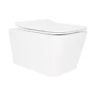 Унітаз підвісний Qtap Crow безобідковий з сідінням Soft-close QT05335170W-1