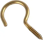 Гак-шуруп snapt C-подібний, латунь, 3.3x50 уп. 10 шт (7011300531)