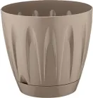 Вазон для квітів Serinova Daisy 1.5 л з підставкою Мокко (20-P00201214-200100)