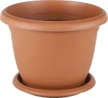 Вазон для квітів Serinova Villa 2.5 л з підставкою Теракотовий (20-VS0408101-200100)
