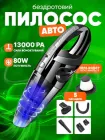 Автомобільний пилосос бездротовий Smart Car Vacuum Cleaner + 5 насадок вакуумний ручний для сухого прибирання автопилосос для салону авто на аккумуляторі 1200 mAh
