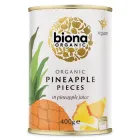 Шматочки ананасу в ананасовому соку Biona Organic 400 г (18901815)