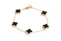 Браслет із жовтого золота з оніксом BR-0329 19.5