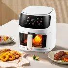 Мультипіч Air Fryer SilverCrest QF606, аерогриль 8 л, білий