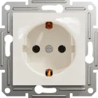 Розетка з заземленням без рамки Schneider Electric Asfora Кремовий EPH2970123