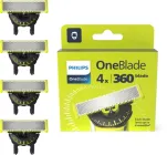 Плаваюче лезо Philips OneBlade 360 QP440/50 4 шт (8720689016148)