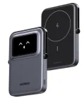 Бездротовий магнітний павербанк Ugreen PB572 Qi2 10000 mah 20W зі складною підставкою та TFT дисплеєм Magnetic Magsafe Powerbank для iPhone Сірий