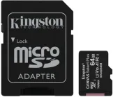 Карта пам'яті Kingston SDCS2/64GB 64GB microSDXC Canvas Select Plus із SD адаптером