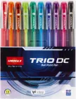 Набір кулькових ручок Unimax Trio-DC асорті 10 кольорів чорнила 1 мм 10 кольорів корпусу одноразова (UX-108-20)