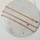 Ланцюжок золотий 585 проби плетіння Бісмарк унісекс супер легкийжовтий 55 розмір 802сл-р-11-55