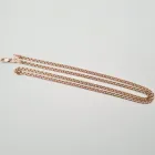 Ланцюжок на шию золотий плетіння Бісмарк унісекс жовтий супер легкий 60 розмір 802сл-р-11-60