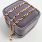 Ланцюжок золотий плетіння Бісмарк універсальний супер легкий жовтий 40 розмір 802сл-р-11-40